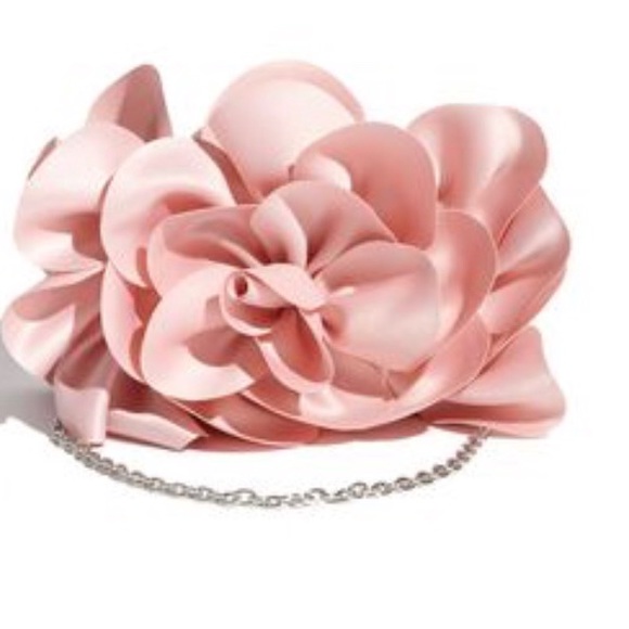 pale pink evening bag